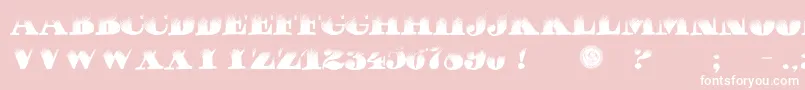 PuchaDawn Font – White Fonts on Pink Background