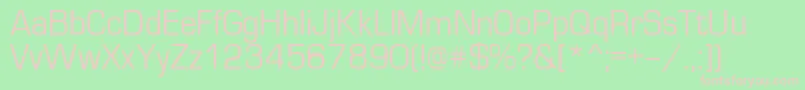 Europe90n Font – Pink Fonts on Green Background