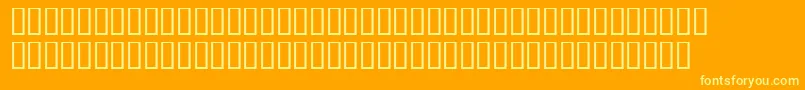 Fonte Casstaylorsh – fontes amarelas em um fundo laranja