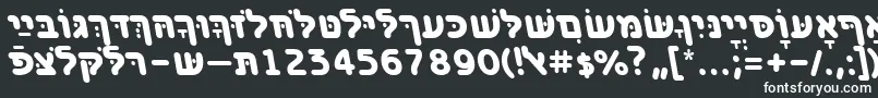 BenzionhebrewttBolditalic Font – White Fonts