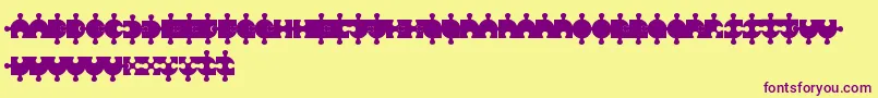 Lisätietoja PuzzleFont-fontista PuzzleFont-fontti – violetit fontit keltaisella taustalla
