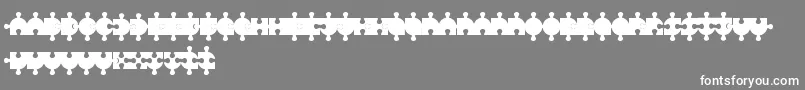 Police PuzzleFont – polices blanches sur fond gris