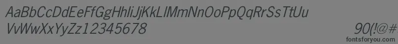 fuente NewsGothicItalic – Fuentes Negras Sobre Fondo Gris