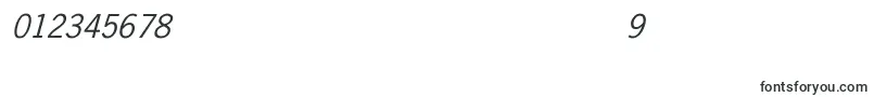 フォントNewsGothicItalic – 数字と数値のためのフォント