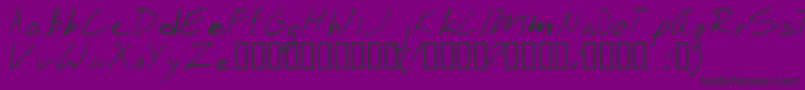 Stinkbomb Font – Black Fonts on Purple Background