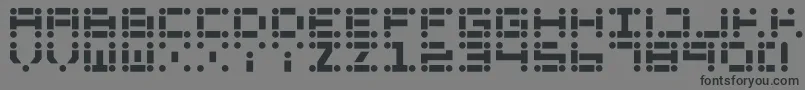 More about Llode Font Llode Font – Black Fonts on Gray Background