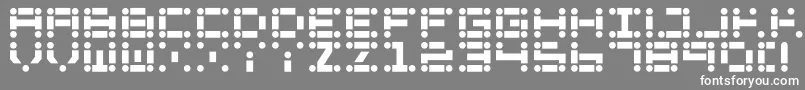 Llode Font – White Fonts on Gray Background