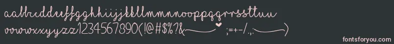 MfILoveGlitter-Schriftart – Rosa Schriften auf schwarzem Hintergrund