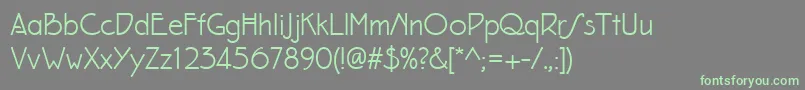 Eaglefeatherformalregular Font – Green Fonts on Gray Background
