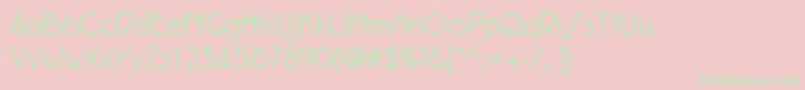 Eaglefeatherformalregular Font – Green Fonts on Pink Background