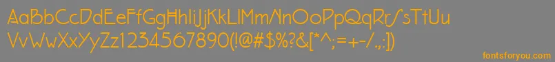 Eaglefeatherformalregular Font – Orange Fonts on Gray Background