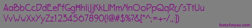 Eaglefeatherformalregular Font – Purple Fonts on Gray Background