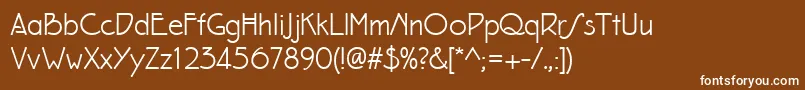 Eaglefeatherformalregular Font – White Fonts on Brown Background