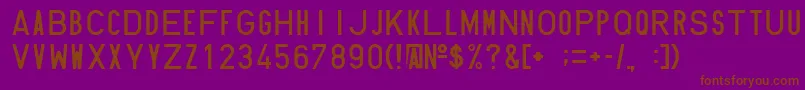 Hundin1451 Font – Brown Fonts on Purple Background