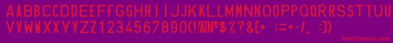 Hundin1451 Font – Red Fonts on Purple Background