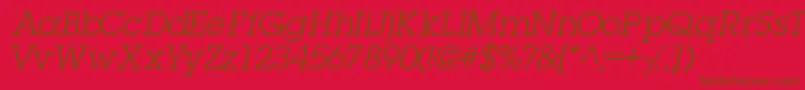 More about TorrentgraphicsskItalic Font TorrentgraphicsskItalic Font – Brown Fonts on Red Background