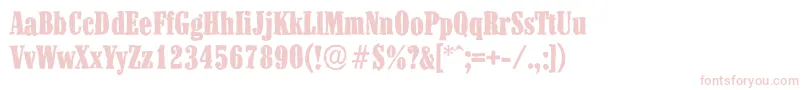 ColonelantiqueHeavyRegular Font – Pink Fonts on White Background