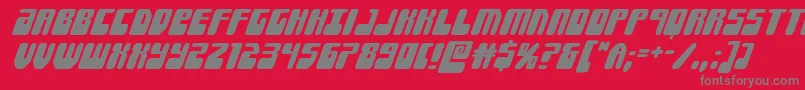 Forcemajeuresuperital Font – Gray Fonts on Red Background