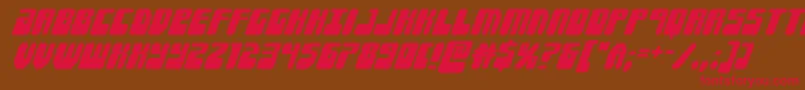 Forcemajeuresuperital Font – Red Fonts on Brown Background