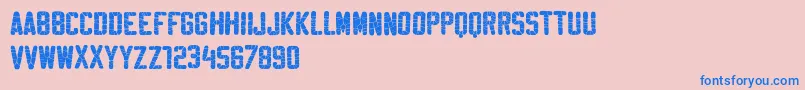 SablonWashedDemo Font – Blue Fonts on Pink Background