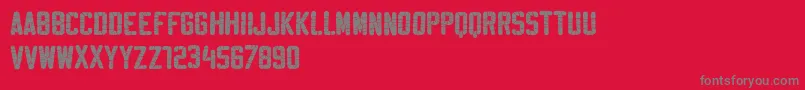 SablonWashedDemo Font – Gray Fonts on Red Background