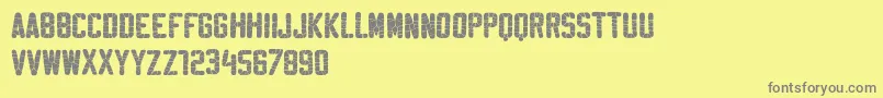SablonWashedDemo Font – Gray Fonts on Yellow Background