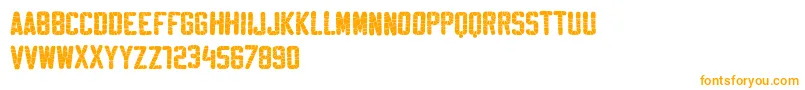SablonWashedDemo Font – Orange Fonts on White Background