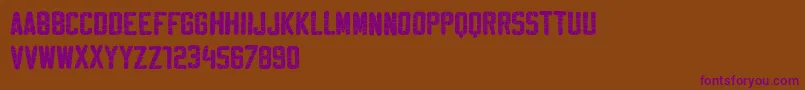 SablonWashedDemo Font – Purple Fonts on Brown Background