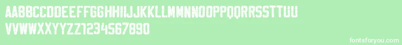 SablonWashedDemo Font – White Fonts on Green Background