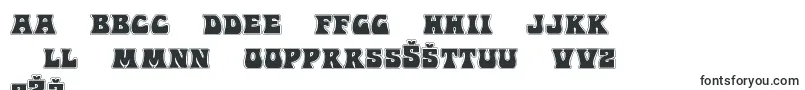 フォントHippocketacad – ラトビアのフォント