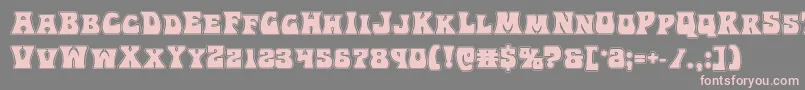 Hippocketacad Font – Pink Fonts on Gray Background