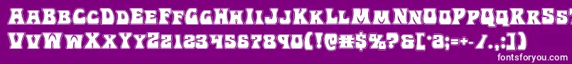 Hippocketacad Font – White Fonts on Purple Background