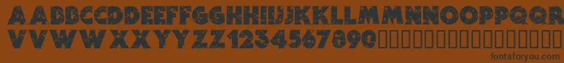 Stars Font – Black Fonts on Brown Background