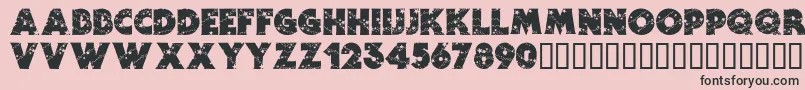 Stars Font – Black Fonts on Pink Background