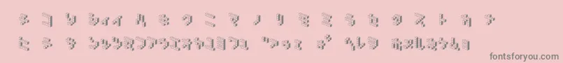 More about DemoncubicblockNkpShade Font DemoncubicblockNkpShade Font – Gray Fonts on Pink Background