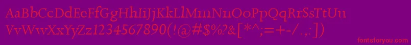 Littlerock Font – Red Fonts on Purple Background