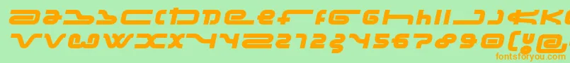 FrozenDogTreats Font – Orange Fonts on Green Background