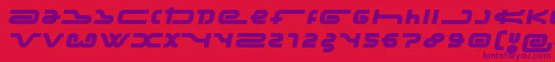 FrozenDogTreats Font – Purple Fonts on Red Background