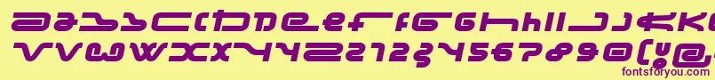 FrozenDogTreats Font – Purple Fonts on Yellow Background