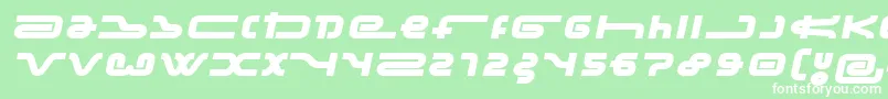 FrozenDogTreats-Schriftart – Weiße Schriften auf grünem Hintergrund