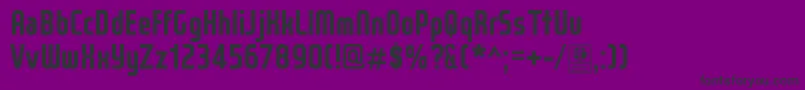 WoxModelistBoldDemo Font – Black Fonts on Purple Background