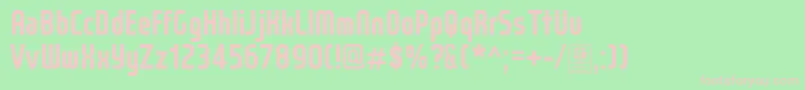 WoxModelistBoldDemo Font – Pink Fonts on Green Background