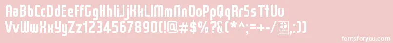 WoxModelistBoldDemo Font – White Fonts on Pink Background