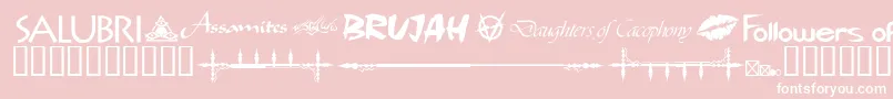 fuente WwvampireDingbats – Fuentes Blancas Sobre Fondo Rosa