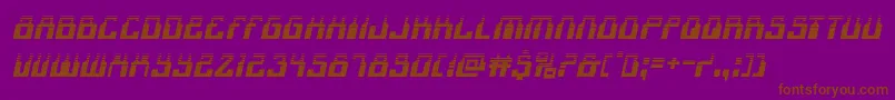 1968odysseyhalfital Font – Brown Fonts on Purple Background