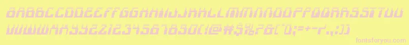 1968odysseyhalfital Font – Pink Fonts on Yellow Background