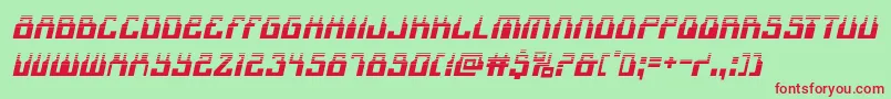 1968odysseyhalfital Font – Red Fonts on Green Background