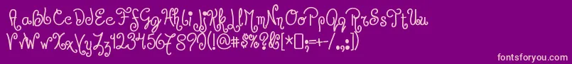 Más sobre la fuente JandlesRegular fuente JandlesRegular – Fuentes Rosadas Sobre Fondo Morado