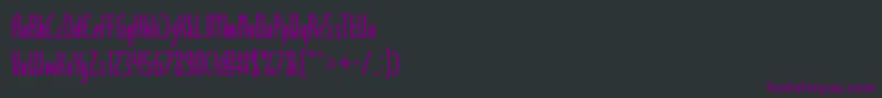 Шрифт HumanAlterEgo – фиолетовые шрифты на чёрном фоне