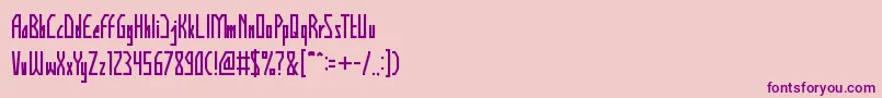 Шрифт HumanAlterEgo – фиолетовые шрифты на розовом фоне